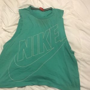 Turquoise medium nike tank top